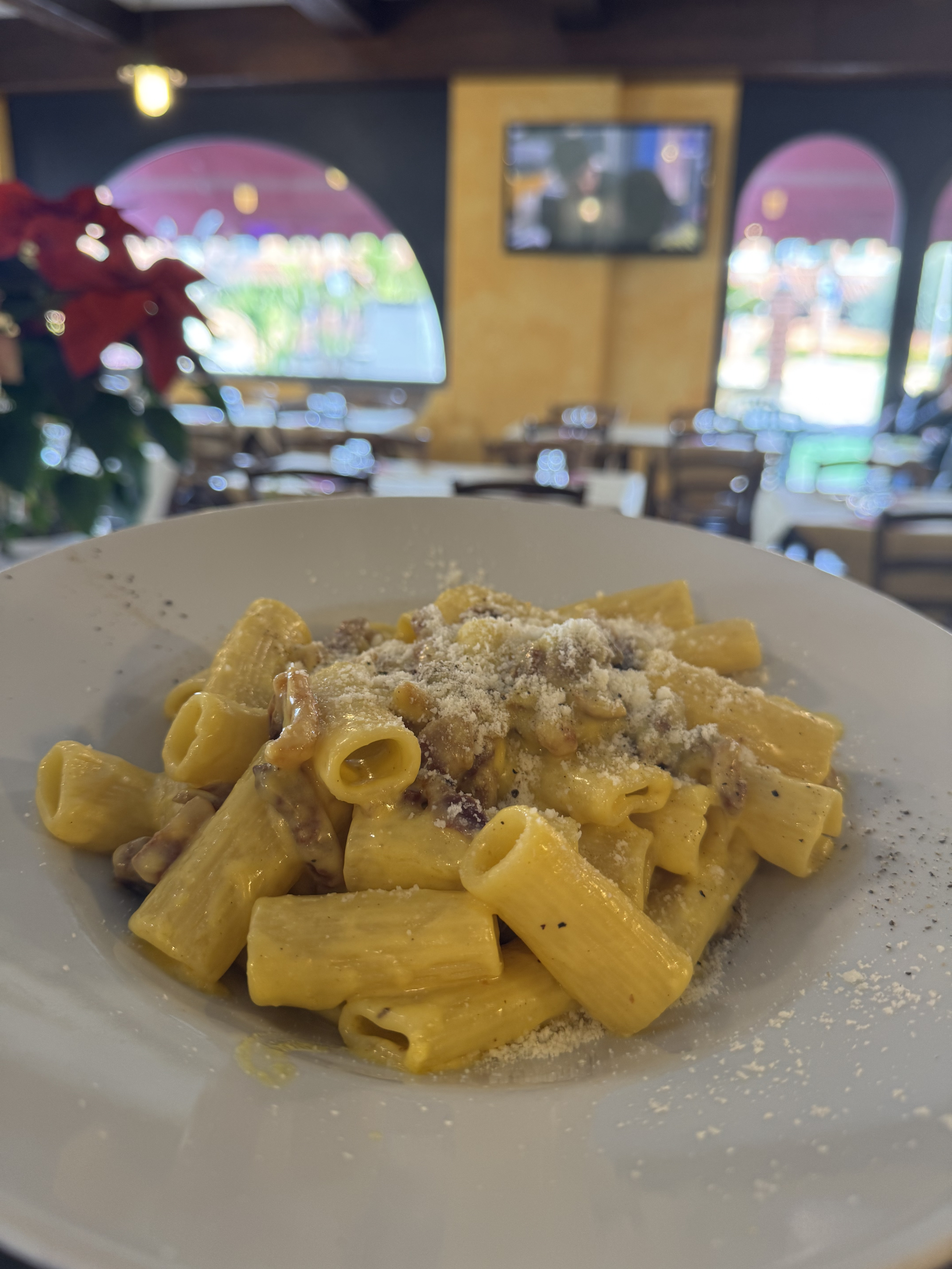 Rigatone alla carbonara